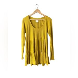 Anthropologie Maeve Samina Thermal Babydoll Top